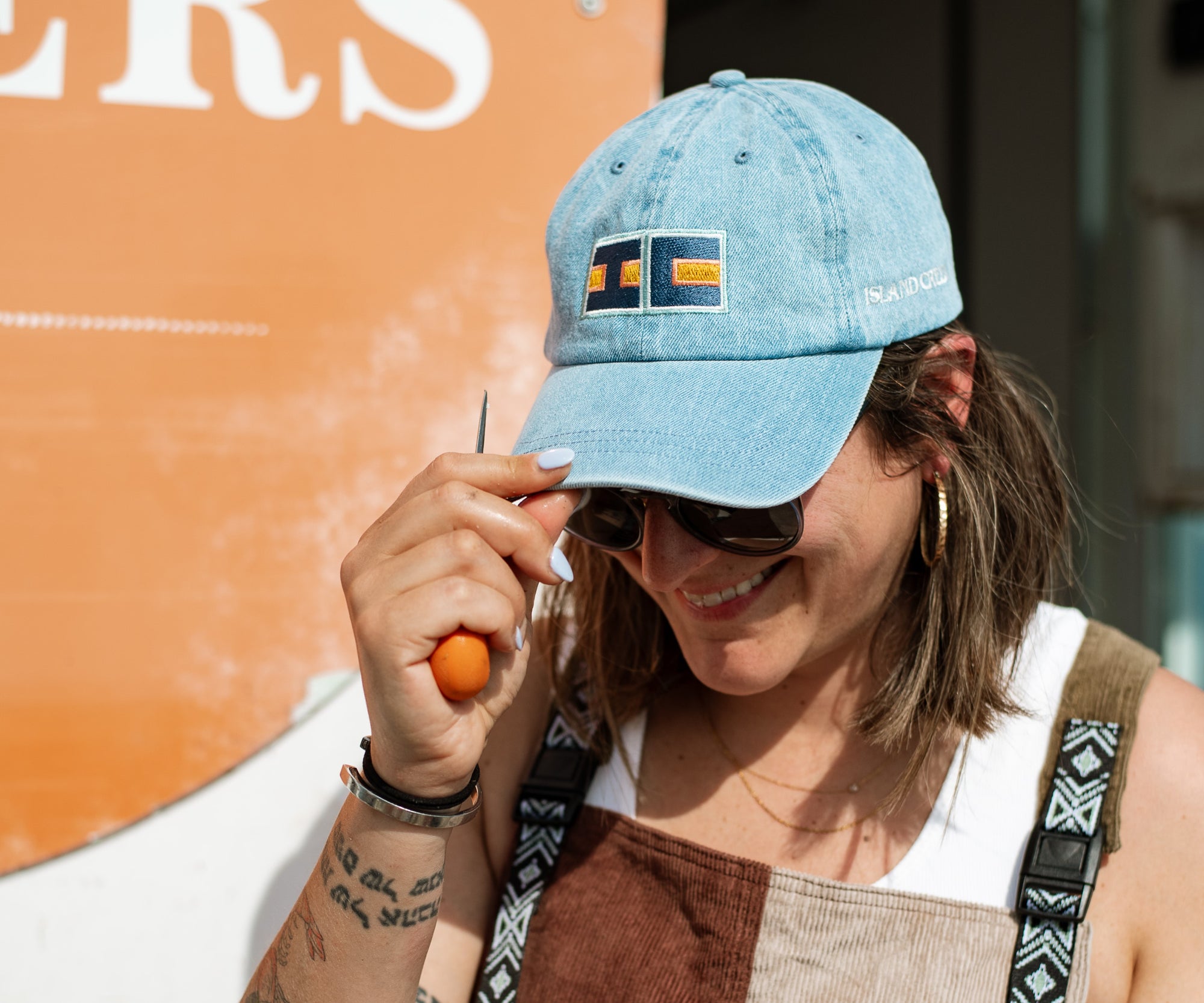 Island Creek Nautical Flag Denim Hat
