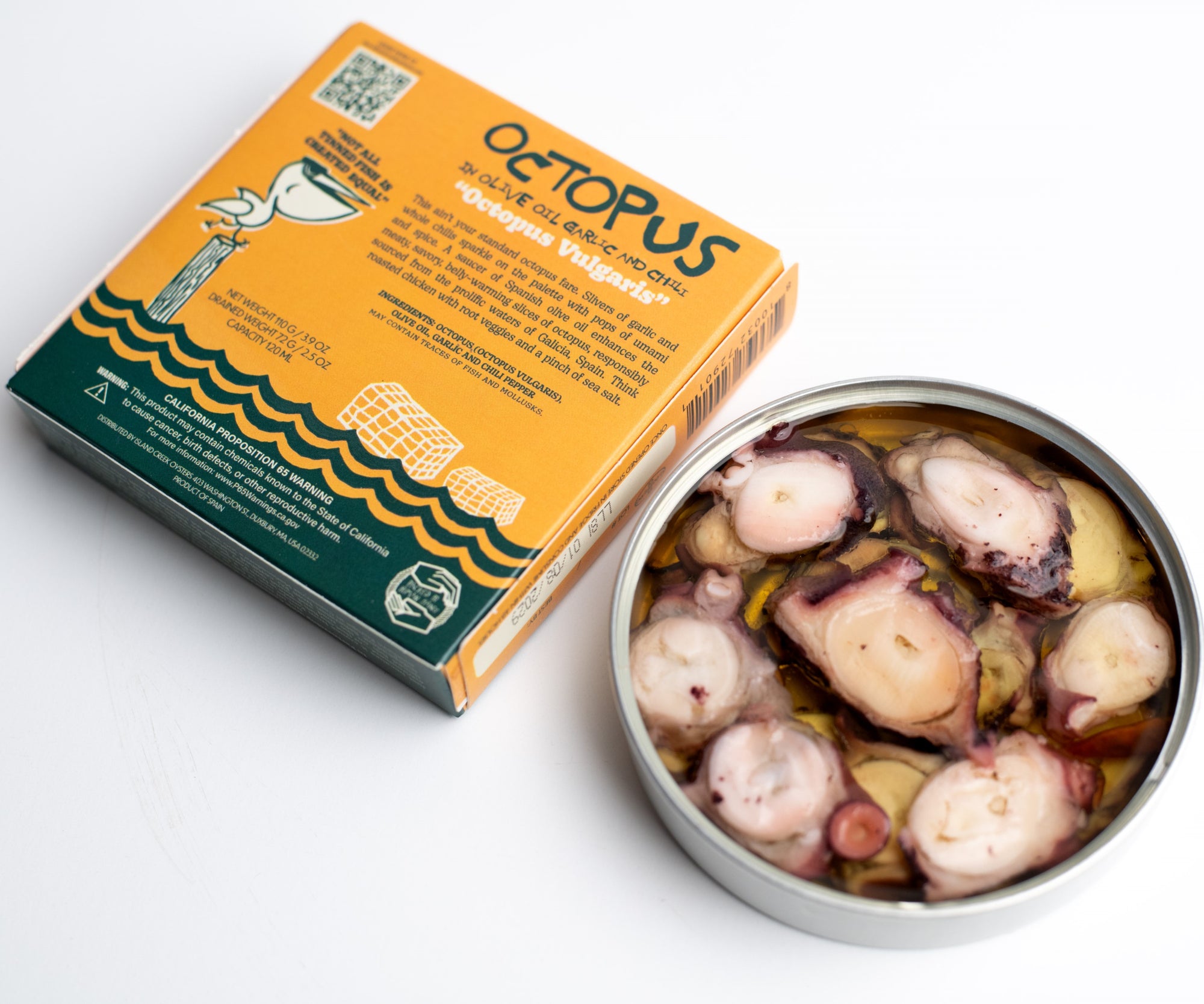 Island Creek x Mariscadora Octopus in Oil, Garlic & Chili *BUY 4 PACK & SAVE 20%*