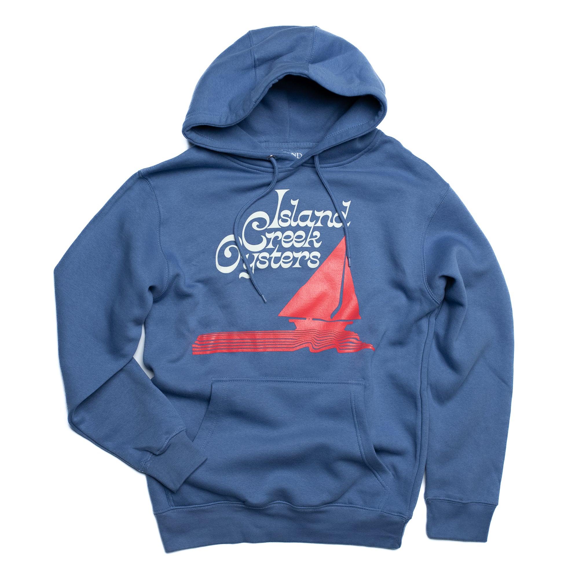 Island Creek Oysters Sky Blue Sailing Hoodie