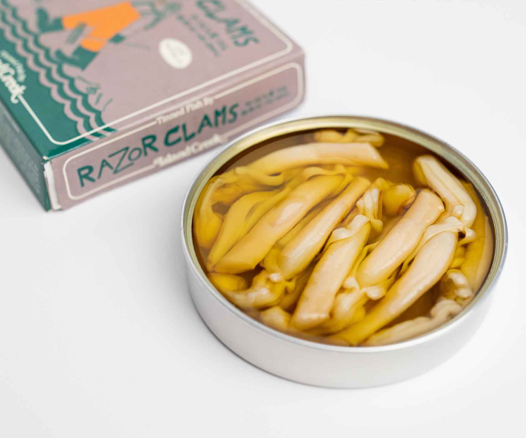 Island Creek Razor Clams in Olive Oil, Garlic & Chili