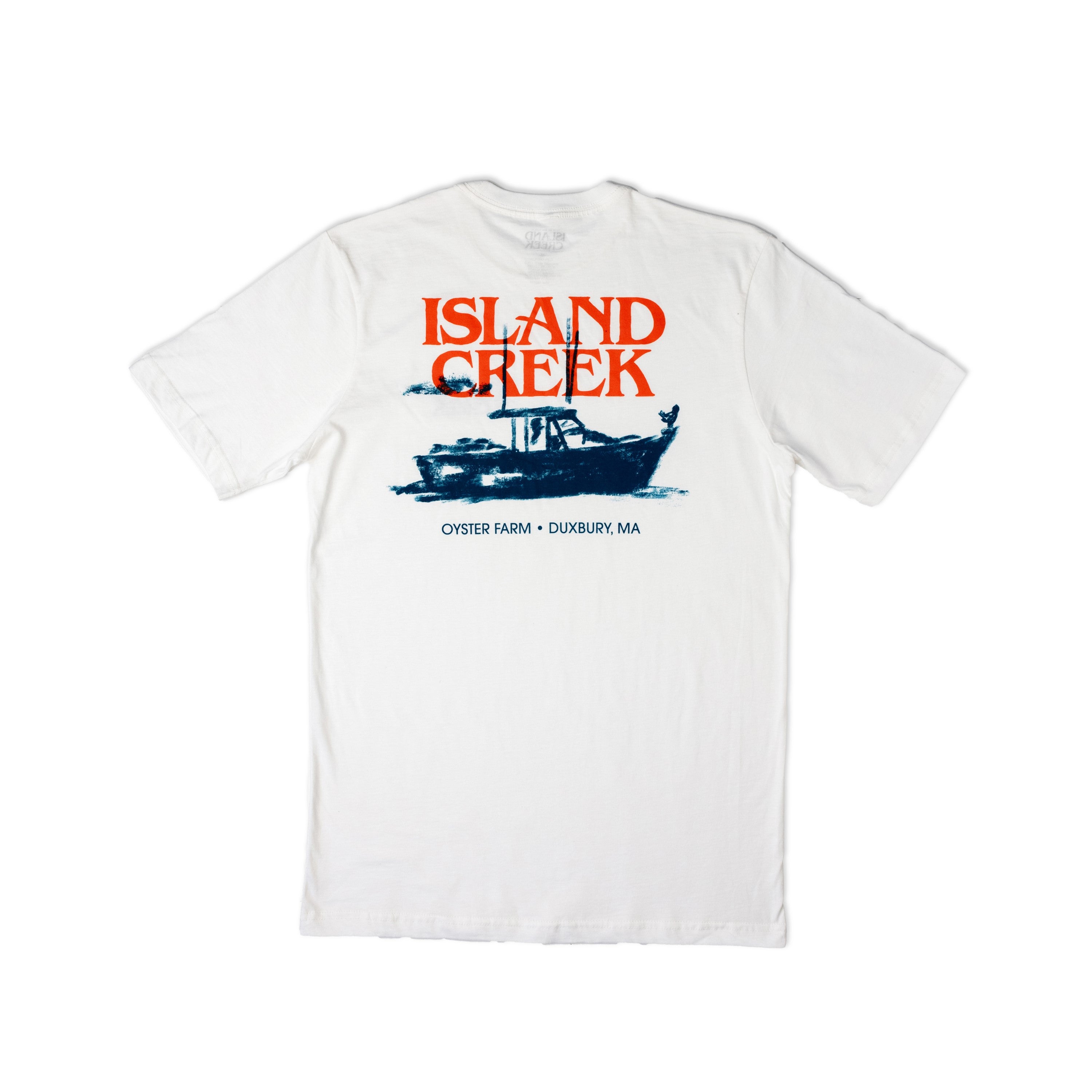Island Creek White Lobster Boat T-Shirt - Island Creek Oysters