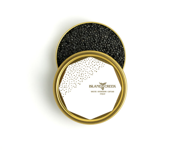 洋楽 S.T. Caviar Island Creek Italian White Sturgeon Caviar - Island Creek Oysters