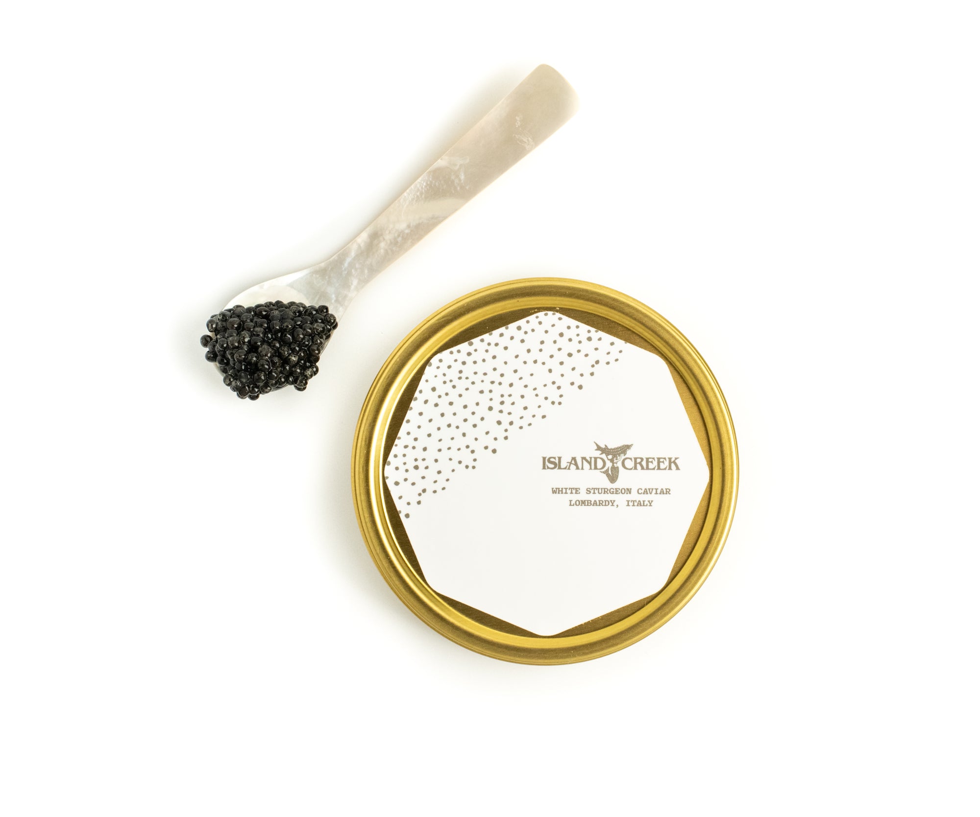 Adamas White Sturgeon Caviar from Pandino, Italy