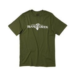 Island Creek Army Green Shell Game Logo T-Shirt - Island Creek