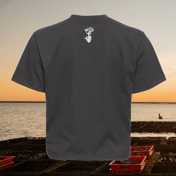 Black Mother Shucker Cropped T-Shirt - Island Creek Oysters | Buy
