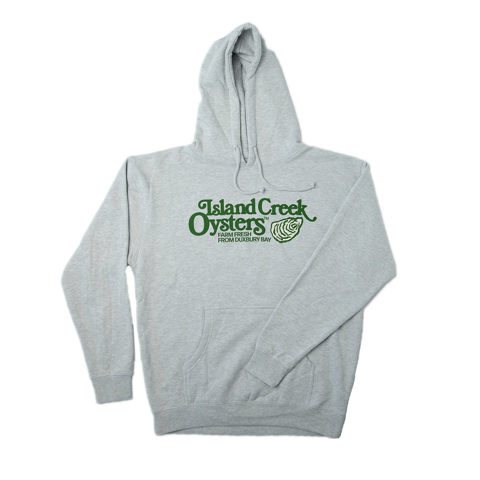 ICO Throwback Heather Gray Hoodie - Island Creek Oysters | Buy 