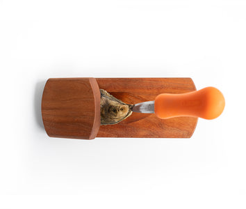 Wooden Oyster Holder Oyster Shucking Clamp Shellfish Clam Tray